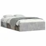 Estructura de cama gris hormigón 120x190 cm de vidaXL, Camas y somieres - Ref: Foro24-3203897, Precio: 180,51 €, Descuento: %