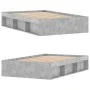 Concrete gray bed frame 120x190 cm by vidaXL, Beds and slatted bases - Ref: Foro24-3203897, Price: 180,51 €, Discount: %