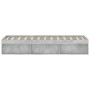 Concrete gray bed frame 120x190 cm by vidaXL, Beds and slatted bases - Ref: Foro24-3203897, Price: 183,63 €, Discount: %