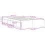 Concrete gray bed frame 120x190 cm by vidaXL, Beds and slatted bases - Ref: Foro24-3203897, Price: 183,63 €, Discount: %