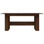 Oak brown engineered wood dining table 180x90x76 cm by vidaXL, Kitchen and dining tables - Ref: Foro24-838194, Price: 141,16 ...