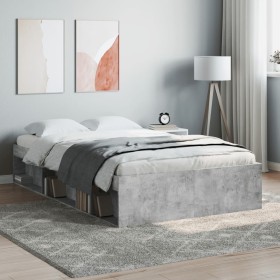 Concrete gray bed frame 120x200 cm by vidaXL, Beds and slatted bases - Ref: Foro24-3203855, Price: 179,06 €, Discount: %