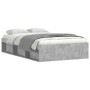 Estructura de cama gris hormigón 120x200 cm de vidaXL, Camas y somieres - Ref: Foro24-3203855, Precio: 179,06 €, Descuento: %