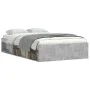 Concrete gray bed frame 120x200 cm by vidaXL, Beds and slatted bases - Ref: Foro24-3203855, Price: 176,07 €, Discount: %