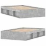 Concrete gray bed frame 120x200 cm by vidaXL, Beds and slatted bases - Ref: Foro24-3203855, Price: 176,07 €, Discount: %