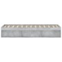 Estructura de cama gris hormigón 120x200 cm de vidaXL, Camas y somieres - Ref: Foro24-3203855, Precio: 179,06 €, Descuento: %