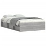 Gray Sonoma bed frame 120x200 cm by vidaXL, Beds and slatted bases - Ref: Foro24-3203857, Price: 202,80 €, Discount: %