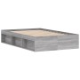 Gray Sonoma bed frame 120x200 cm by vidaXL, Beds and slatted bases - Ref: Foro24-3203857, Price: 202,80 €, Discount: %