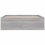 Gray Sonoma bed frame 120x200 cm by vidaXL, Beds and slatted bases - Ref: Foro24-3203857, Price: 202,80 €, Discount: %