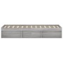 Gray Sonoma bed frame 120x200 cm by vidaXL, Beds and slatted bases - Ref: Foro24-3203857, Price: 202,80 €, Discount: %
