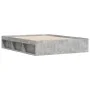 Concrete gray bed frame 140x200 cm by vidaXL, Beds and slatted bases - Ref: Foro24-3203862, Price: 137,34 €, Discount: %