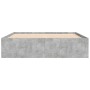 Betongrauer Bettrahmen 140x200 cm von vidaXL, Betten und Lattenroste - Ref: Foro24-3203862, Preis: 139,91 €, Rabatt: %