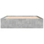 Concrete gray bed frame 140x200 cm by vidaXL, Beds and slatted bases - Ref: Foro24-3203862, Price: 137,34 €, Discount: %