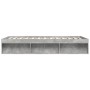Betongrauer Bettrahmen 140x200 cm von vidaXL, Betten und Lattenroste - Ref: Foro24-3203862, Preis: 139,91 €, Rabatt: %