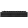 Estructura de cama negra 140x200 cm de vidaXL, Camas y somieres - Ref: Foro24-3203860, Precio: 214,57 €, Descuento: %