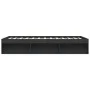 Estructura de cama negra 140x200 cm de vidaXL, Camas y somieres - Ref: Foro24-3203860, Precio: 210,76 €, Descuento: %