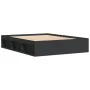 Estructura de cama negra 140x200 cm de vidaXL, Camas y somieres - Ref: Foro24-3203860, Precio: 210,76 €, Descuento: %