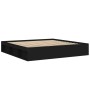Black bed frame 200x200 cm by vidaXL, Beds and slatted bases - Ref: Foro24-3203888, Price: 202,61 €, Discount: %