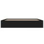 Black bed frame 200x200 cm by vidaXL, Beds and slatted bases - Ref: Foro24-3203888, Price: 202,61 €, Discount: %