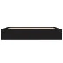 Estructura de cama negra 200x200 cm de vidaXL, Camas y somieres - Ref: Foro24-3203888, Precio: 199,52 €, Descuento: %