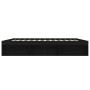 Black bed frame 200x200 cm by vidaXL, Beds and slatted bases - Ref: Foro24-3203888, Price: 202,61 €, Discount: %