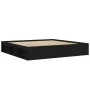 Estructura de cama negra 200x200 cm de vidaXL, Camas y somieres - Ref: Foro24-3203888, Precio: 199,52 €, Descuento: %