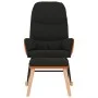 Rocking chair with black fabric footrest by vidaXL, Rocking chairs - Ref: Foro24-3097406, Price: 153,59 €, Discount: %