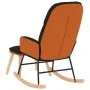 Rocking chair with black fabric footrest by vidaXL, Rocking chairs - Ref: Foro24-3097406, Price: 153,59 €, Discount: %