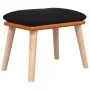 Rocking chair with black fabric footrest by vidaXL, Rocking chairs - Ref: Foro24-3097406, Price: 153,59 €, Discount: %