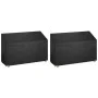 Gartenbankabdeckungen 2 Stück 8 Ösen Polyethylen 190x70x70/88 cm von vidaXL, Abdeckungen für Gartenmöbel - Ref: Foro24-315539...