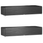 Fundas para tumbonas 2 uds 12 ojales polietileno 205x75x40 cm