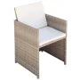 Garden dining set 9 pieces with beige synthetic rattan cushions by vidaXL, Garden sets - Ref: Foro24-42556, Price: 650,75 €, ...