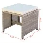9-teiliges Garten-Esszimmerset und Kissen, synthetisches Rattan, beige von vidaXL, Gartensets - Ref: Foro24-42556, Preis: 663...