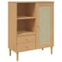SENJA tall highboard with rattan look, brown wood, 90x40x112 cm by vidaXL, Sideboards - Ref: Foro24-358055, Price: 120,61 €, ...