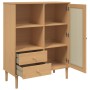 SENJA tall highboard with rattan look, brown wood, 90x40x112 cm by vidaXL, Sideboards - Ref: Foro24-358055, Price: 121,71 €, ...