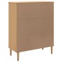 SENJA tall highboard with rattan look, brown wood, 90x40x112 cm by vidaXL, Sideboards - Ref: Foro24-358055, Price: 121,71 €, ...