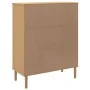 SENJA tall highboard with rattan look, brown wood, 90x40x112 cm by vidaXL, Sideboards - Ref: Foro24-358055, Price: 120,61 €, ...