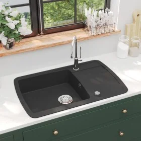 Granit-Einzelbecken-Spüle von vidaXL, Sinkt - Ref: Foro24-142944, Preis: 185,65 €, Rabatt: %