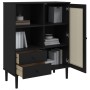 SENJA tall highboard with black rattan wood look 90x40x112 cm by vidaXL, Sideboards - Ref: Foro24-358057, Price: 127,24 €, Di...