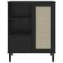 SENJA tall highboard with black rattan wood look 90x40x112 cm by vidaXL, Sideboards - Ref: Foro24-358057, Price: 127,24 €, Di...