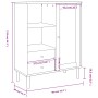 SENJA tall highboard with black rattan wood look 90x40x112 cm by vidaXL, Sideboards - Ref: Foro24-358057, Price: 127,24 €, Di...