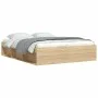 Estructura de cama roble Sonoma 160x200 cm de vidaXL, Camas y somieres - Ref: Foro24-3203875, Precio: 180,42 €, Descuento: %