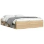 Estructura de cama roble Sonoma 160x200 cm de vidaXL, Camas y somieres - Ref: Foro24-3203875, Precio: 180,42 €, Descuento: %
