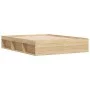 Estructura de cama roble Sonoma 160x200 cm de vidaXL, Camas y somieres - Ref: Foro24-3203875, Precio: 180,42 €, Descuento: %