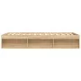 Estructura de cama roble Sonoma 160x200 cm de vidaXL, Camas y somieres - Ref: Foro24-3203875, Precio: 180,42 €, Descuento: %