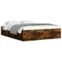 Smoked oak bed frame 160x200 cm by vidaXL, Beds and slatted bases - Ref: Foro24-3203877, Price: 179,10 €, Discount: %