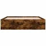 Smoked oak bed frame 160x200 cm by vidaXL, Beds and slatted bases - Ref: Foro24-3203877, Price: 179,10 €, Discount: %