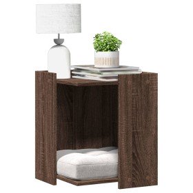 Mueble arenero para gatos madera marrón roble 42x42x51 cm en Mobiliario para gatos | Comprar online en Foro24