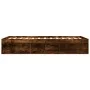 Smoked oak bed frame 160x200 cm by vidaXL, Beds and slatted bases - Ref: Foro24-3203877, Price: 179,10 €, Discount: %