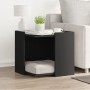 Mueble arenero para gatos madera ingeniería negro 53x53x51 cm en Mobiliario para gatos | Comprar online en Foro24